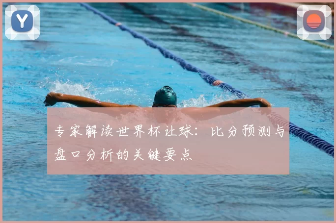 专家解读世界杯让球：比分预测与盘口分析的关键要点