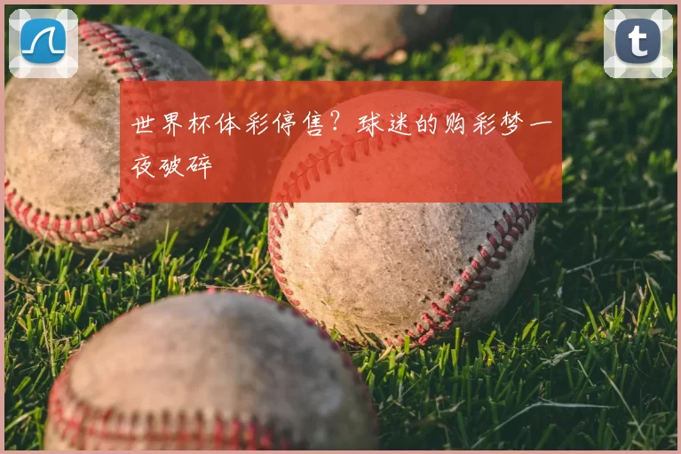 世界杯体彩停售？球迷的购彩梦一夜破碎