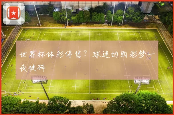 世界杯体彩停售？球迷的购彩梦一夜破碎